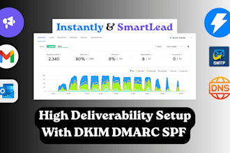 set up instantly or smartlead with high email deliverability