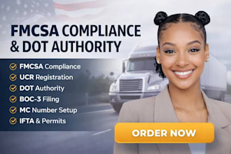 do fmcsa compliance ucr registration, dot authority and boc3 filing