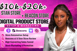 setup autopilot beacons ai and stan store sales funnel, store review