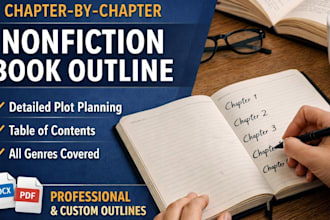 do chapter by chapter nonfiction book plot outline on diffrent genre