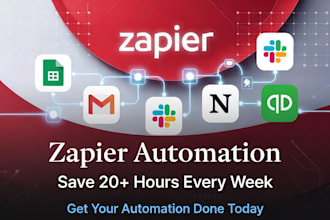 setup and fix zapier automation, google sheets and quickbooks notion