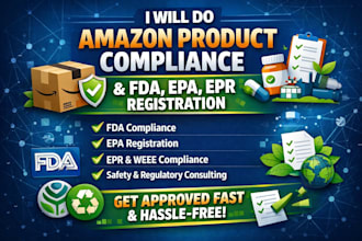 do amazon product compliance, fda, epa and epr registration