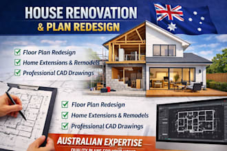 redesign house plans, house renovation drawings for australian homes architect