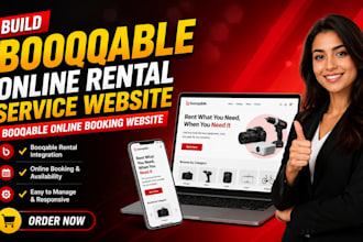 build booqable website design, booqable online rental design, online booking SEO