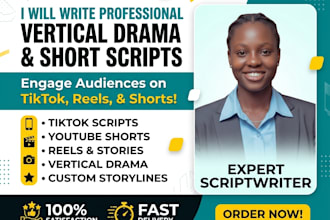 vertical drama script short video script tiktok script screenplay script writing