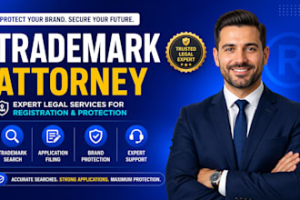 provide expert trademark attorney for registration