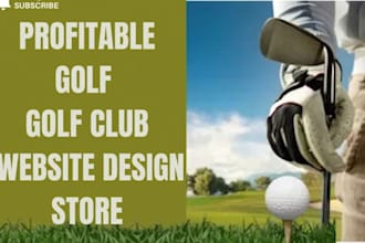 design golf website golf apparel golf accessories store golf ecommerce website