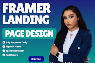 design high converting fitness website in framer with modern responsive layout