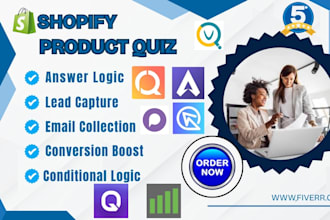 setup shopify product quiz recomma quizify revenuehunt veeform byte lantern