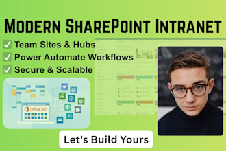 build custom sharepoint intranet pages, hubs, and team sites