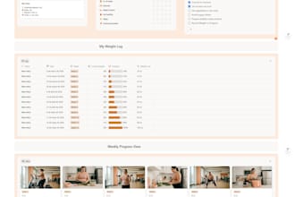 create a simple notion weight loss tracker