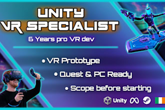 build a unity VR prototype for meta quest or PC VR