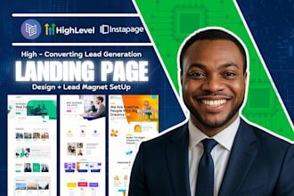 do lead generation landing page on leadpages, carrd gohighlevel, kit lead magnet