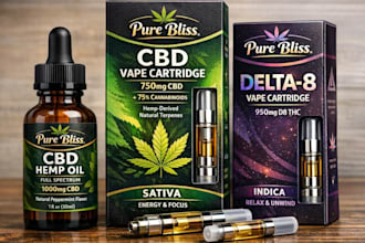 do cbd label design, product design, hemp oil label, vape catridge packaging