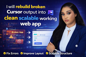 rebuild broken cursor output into clean scalable working web app