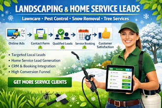generate lawncare leads pest control snow removal tree service  leads