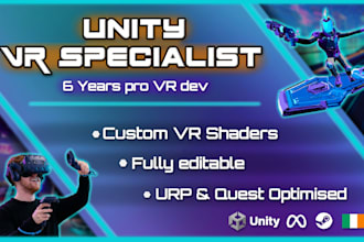 create a custom shader graph material for unity urp or VR