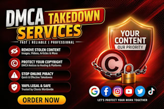 takedown harassing remove copyright infringement and negative content