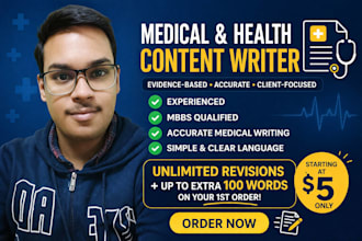 write professional, accurate medical and healthcare content
