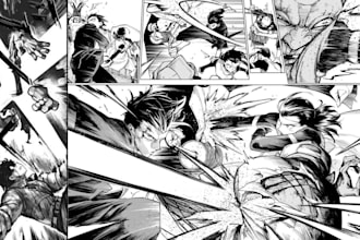 draw manga illustration anime comic pages manga panels webtoon and cover art