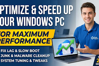 optimize, speed up, and fix your windows PC