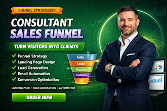 build consultant funnel gohighlevel landing page online sales strategy funnel