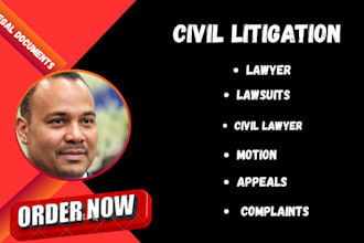 do lawsuits, motions, complaints and civil litigation draft legal documents