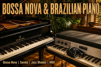 play bossa nova and brazilian jazz piano session tracks