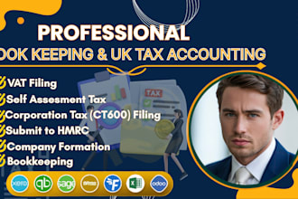 do UK tax accounting, bookkeeping for UK company, quickbooks, hmrc UK vat return
