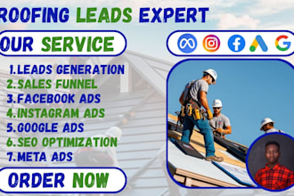 generate commercial roofing leads, roofing leads, roofing facebook, google ads