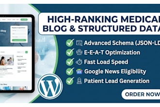 setup a medical blog with structured data for high SEO ranking