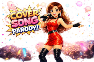 create jpop, kpop, vocaloid songs, parody with pro vocal tuning and cover songs