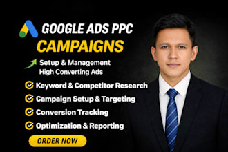 manage shopify google ads PPC campaigns including search, display and pmax