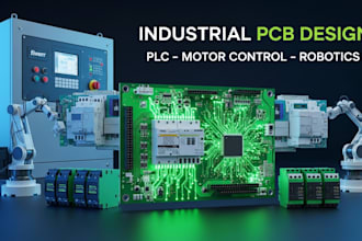 design pcb for industrial automation plc system, motor control and robotics