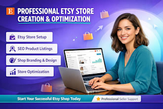 create and optimize your etsy store for traffic, branding sales
