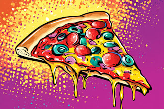 food pop art of your food pop art