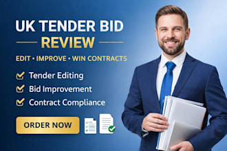 review UK tender bid proposal editing bid improvement contract compliance