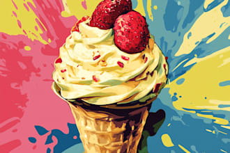 food pop art of your food pop art