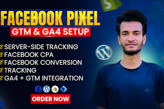setup meta facebook pixel conversion API server side tracking google analytics 4
