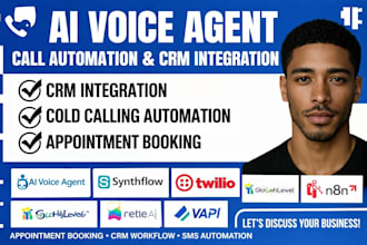 ai voice agent synthflow vapi retell ai twilio gohighlevel n8n call automation