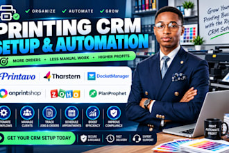 setup printing CRM printavo tharstern docketmanager onprintshop zoho planprophet