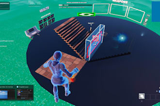 create advanced 1v1 fortnite map, multiplayer map, minigame map, puzzle map, 4v4