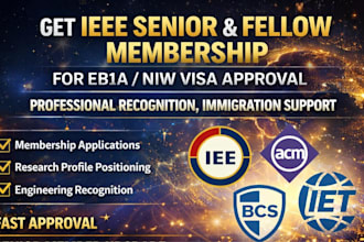 help you get ieee membership or senior member for eb1, eb1a niw approval