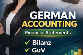 prepare german financial statements, bookkeeping, balance sheet, cashflow