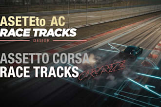 build high quality assetto corsa race tracks and environments