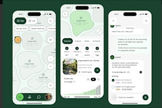 develop farm management app for monitoring livesstock and crop conditions