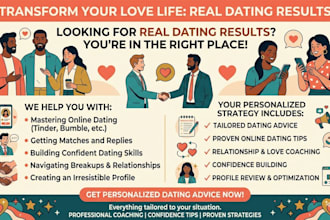 be your dating coach, give dating advice, tinder tips, and relationship advice