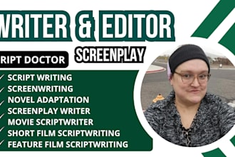 ghostwrite standard format short film script, TV series, screenplay movie script