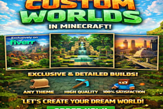 create custom worlds, villages and city for minecraft