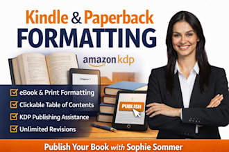 book formatting, ebook formatting, interior book design, kindle book publishing,